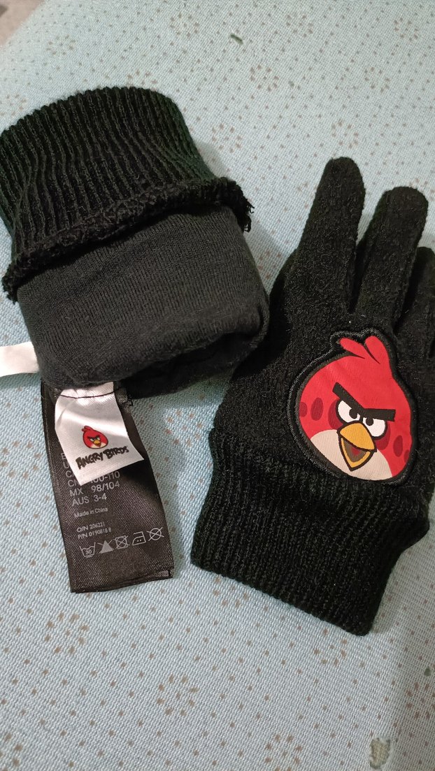 Erkek Çocuk Örgü Polar Eldiven Angry Birds - Görsel 3