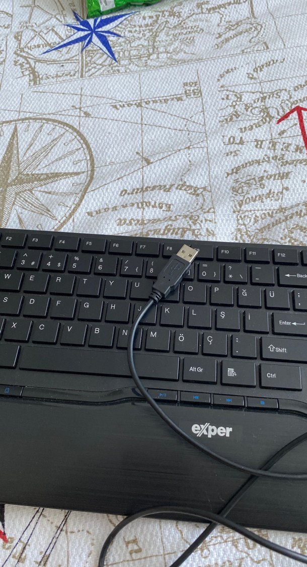 Exper Siyah Kablolu Klavye - Görsel 3