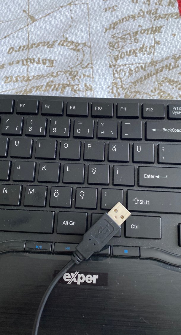 Exper Siyah Kablolu Klavye - Görsel 5
