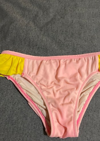 s Beden Pembe Sarı Fırfırlı Bikini Altı 9 yaş kız çocuklar için