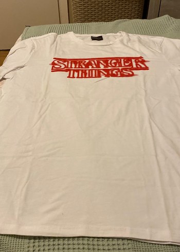l Beden beyaz Renk Beyaz Baskılı Kısa Kollu Hamile Tişörtü