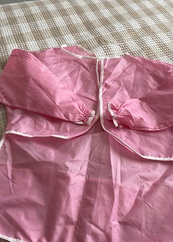 Pembe Bebek Önlüğü Uzun Kollu - Görsel 6