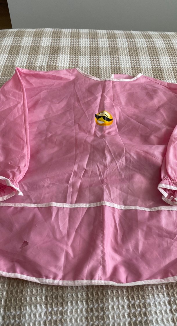 Pembe Bebek Önlüğü Uzun Kollu - Görsel 2