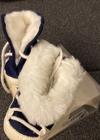 Chicco Mavi Kürklü Nakışlı Erkek Bebek Botu - Görsel 3