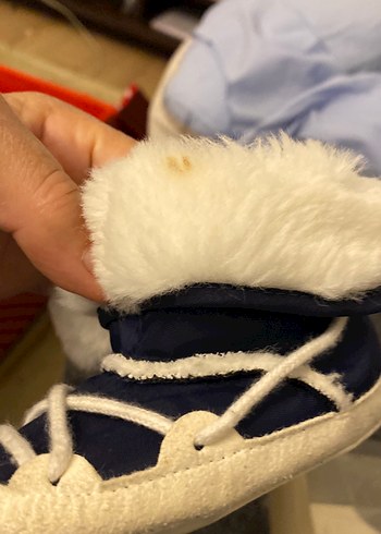 Chicco Mavi Kürklü Nakışlı Erkek Bebek Botu - Görsel 5