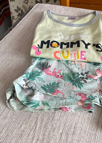 Kız Çocuk Çok Renkli Pamuklu Baskılı Atlet - Görsel 3