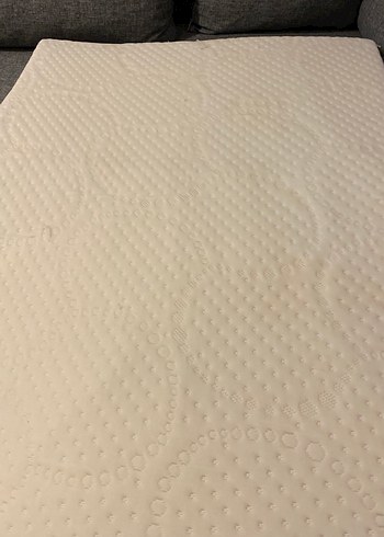 Bej Renkli Düz Yatak bebek yatağı viskon  pamuk kumaştır - Görsel 2