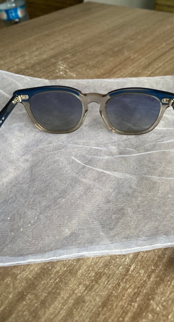 Şeffaf Çerçeveli Mavi Gri cocuk Güneş Gözlüğü - Görsel 3