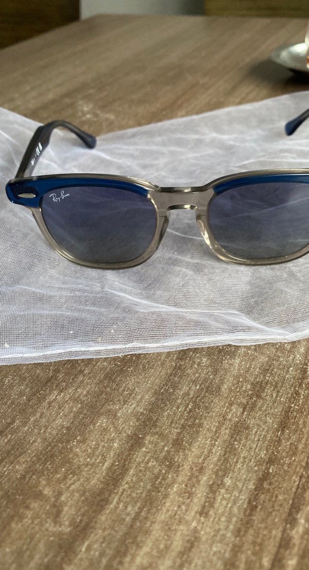 Şeffaf Çerçeveli Mavi Gri cocuk Güneş Gözlüğü - Görsel 2