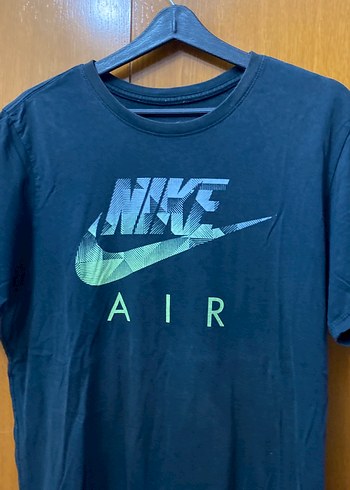 Nike Air Baskılı Siyah Erkek Tişört - Görsel 2