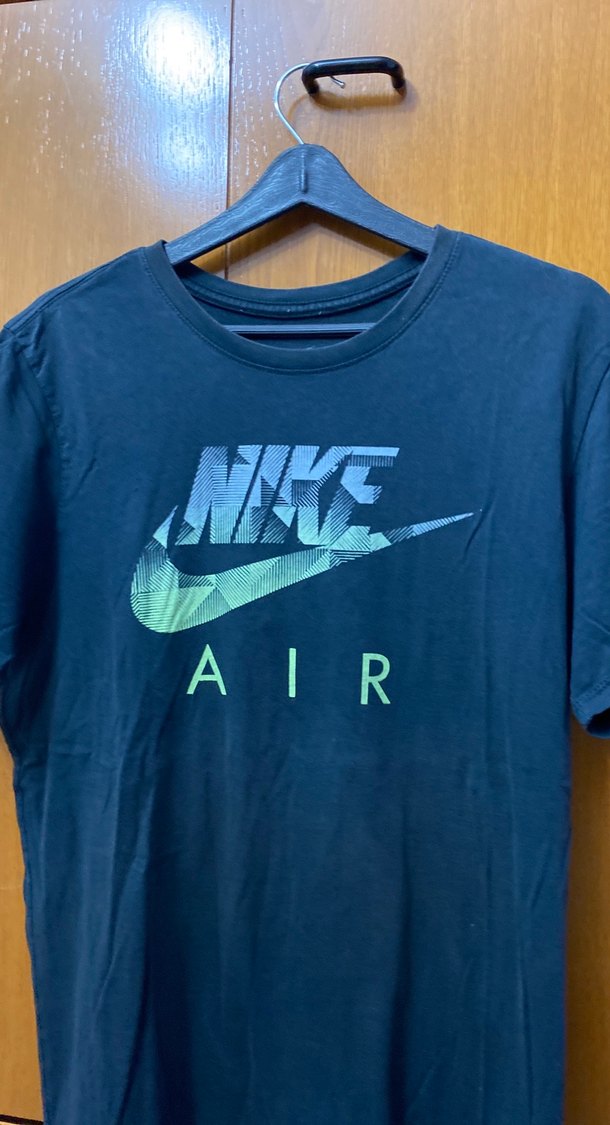 Nike Air Baskılı Siyah Erkek Tişört - Görsel 2