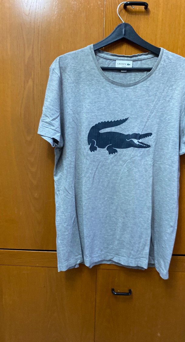 Lacoste Gri Kısa Kollu Tişört - Görsel 5