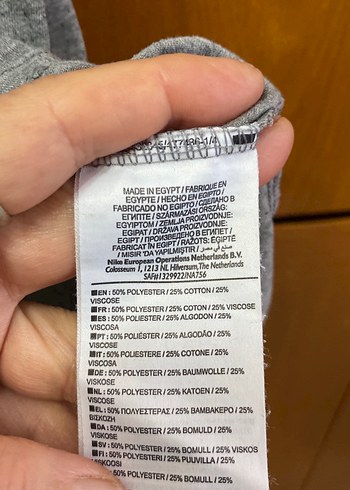 Gri Nike Baskılı Kısa Kollu Tişört - Görsel 3