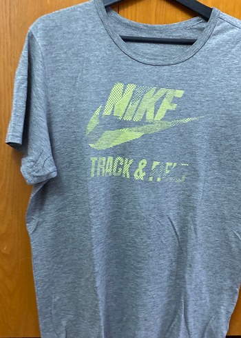 Gri Nike Baskılı Kısa Kollu Tişört - Görsel 2