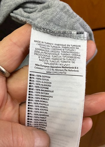 Nikenin erkek tişörtü Lbeden gri - Görsel 6