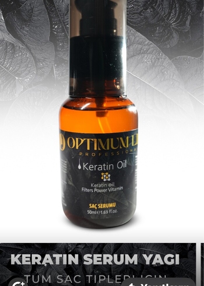 Optumum saç bakım yağı saç serumu ile beraber satılıyor - Görsel 2
