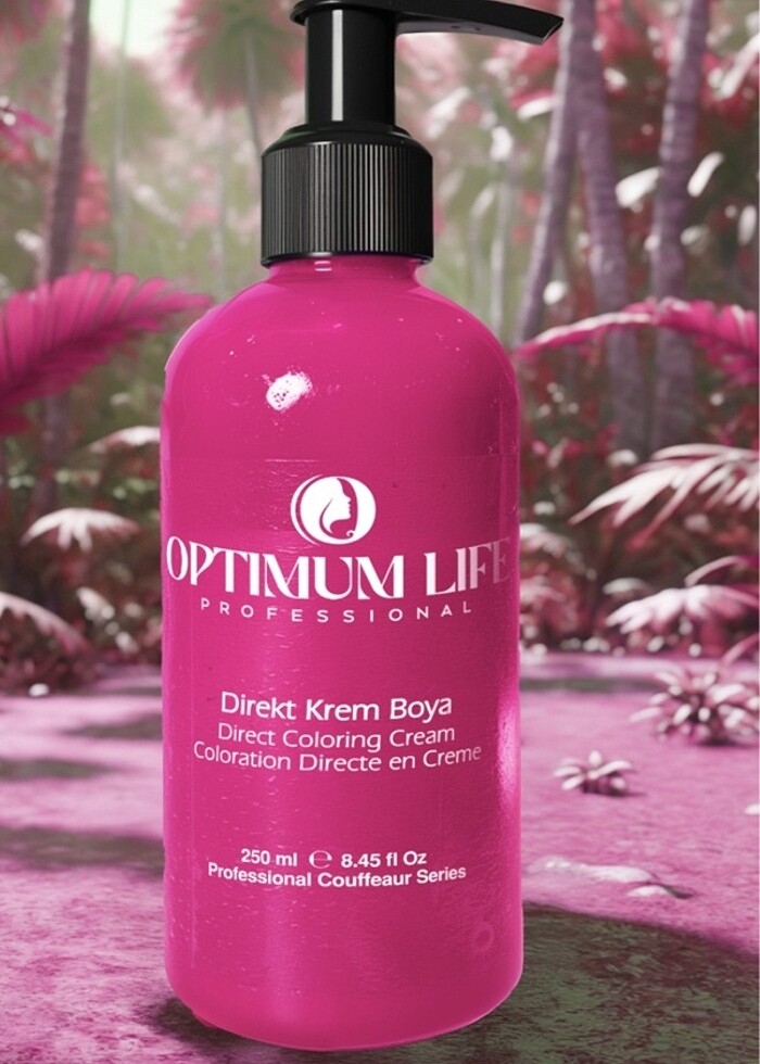 Optumum markalı saç boya gece mavisi zümrüt yeşili veşeker pembe - Görsel 2