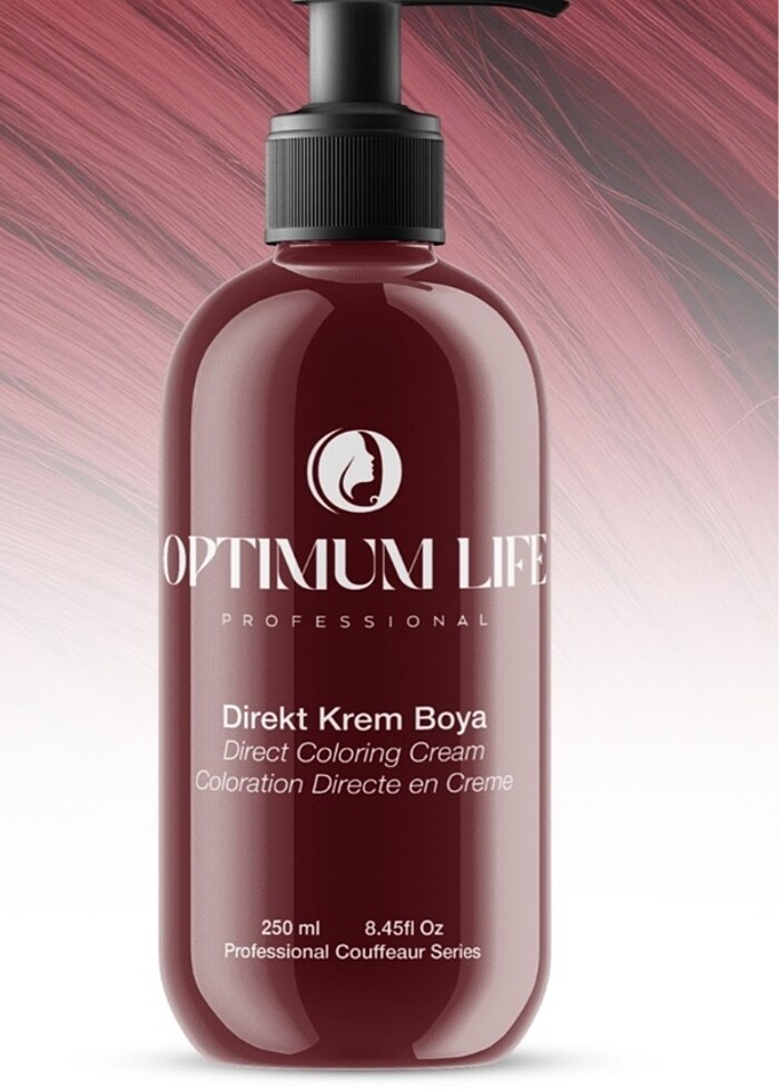 Koyu kırmızı  saç boyası kremı - Görsel 3