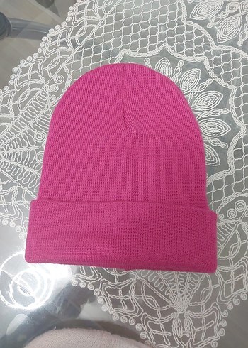 İkili Örgü Bere Seti - Pembe ve Pudra - Görsel 4