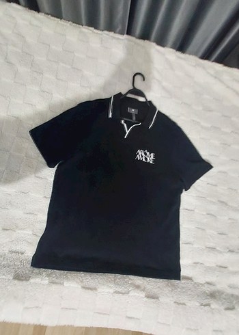 H&M Siyah Erkek Polo Yaka Tişört - Görsel 13