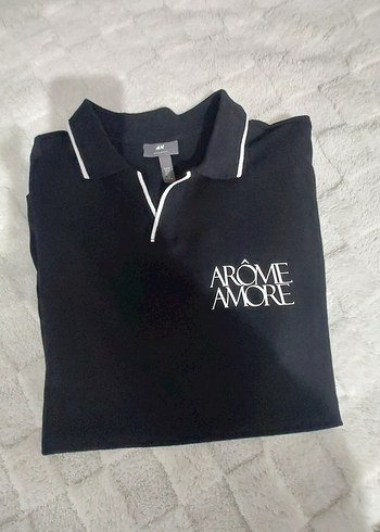 H&M Siyah Erkek Polo Yaka Tişört - Görsel 20