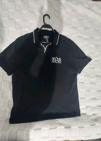 H&M Siyah Erkek Polo Yaka Tişört - Görsel 18