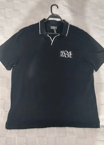 H&M Siyah Erkek Polo Yaka Tişört - Görsel 17