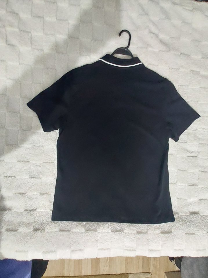 H&M Siyah Erkek Polo Yaka Tişört - Görsel 4