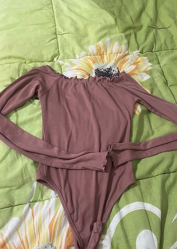 Diğer Gul Kurusu Buzgulu Uzun Kollu Bodysuit