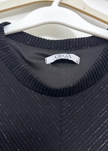 Siyah Uzun Kollu Siyah Elbise - Görsel 4