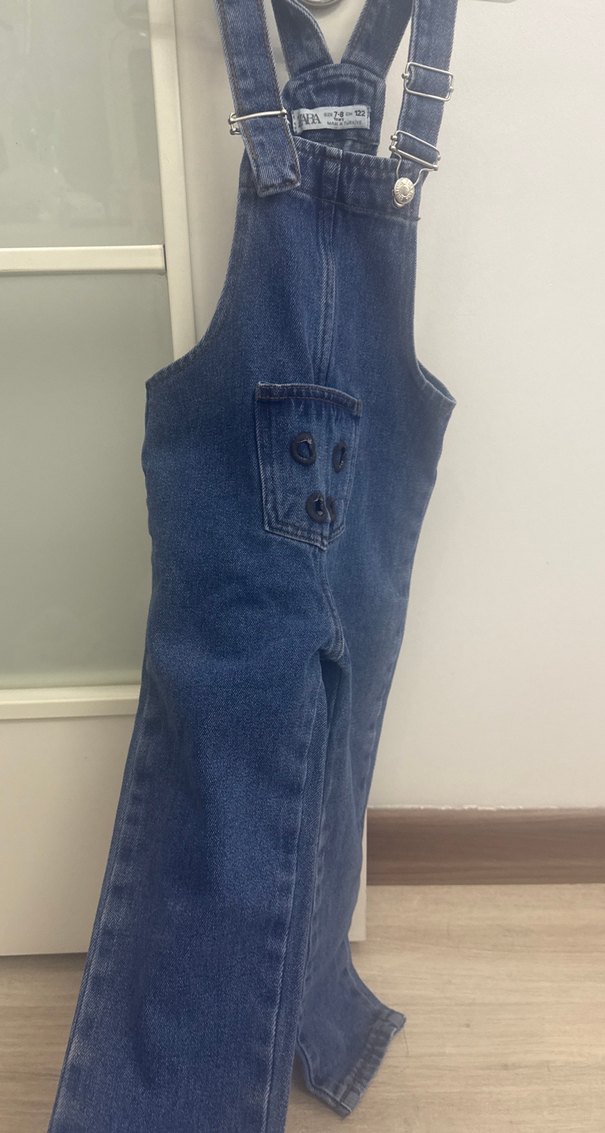 Kız Denim Askılı Tulum - Görsel 3