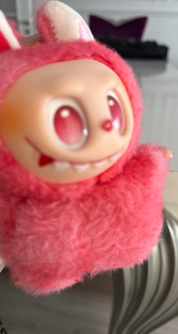 Labubu Renkli Pembe Peluş Oyuncak Tavşan - Görsel 4