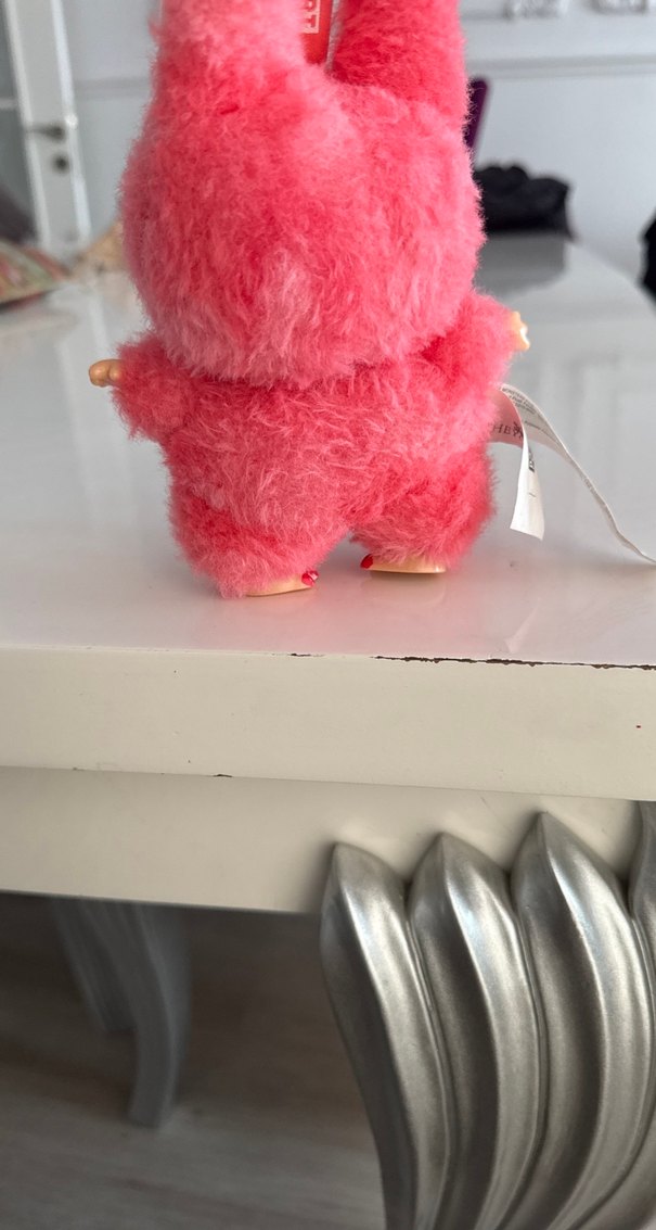 Labubu Renkli Pembe Peluş Oyuncak Tavşan - Görsel 3