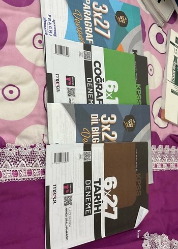 KPSS Deneme Kitapları Seti - Tarih, Coğrafya, Dilbilgisi