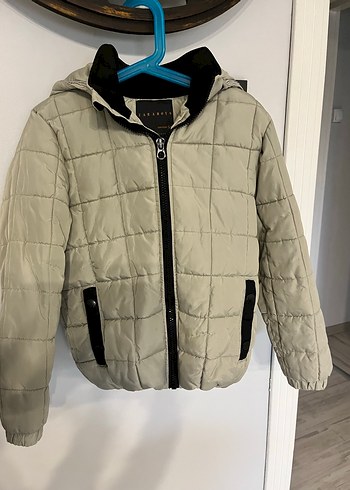 Zara Gri Fermuarlı Mont