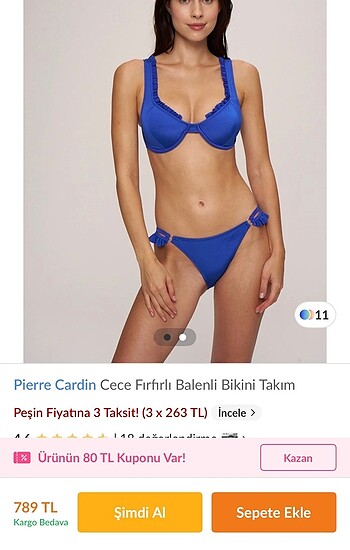 Pierre Cardin Pierre Cardin Balenli Bikini Takimi