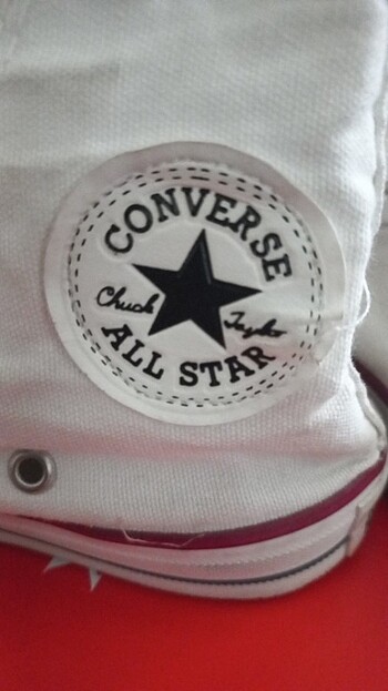 37 Beden beyaz Renk Converse Ayakkabı