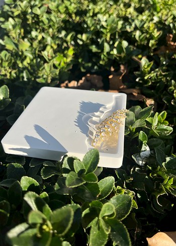 Altın Renkli Vip Zirgon Taş Kıkırdak - Görsel 2