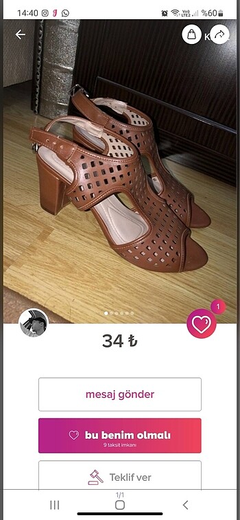 6 adet topuklu ayakkabı