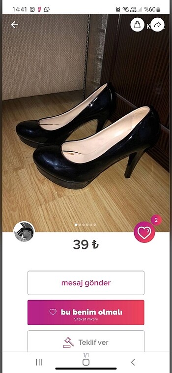 Diğer 6 adet topuklu ayakkabı