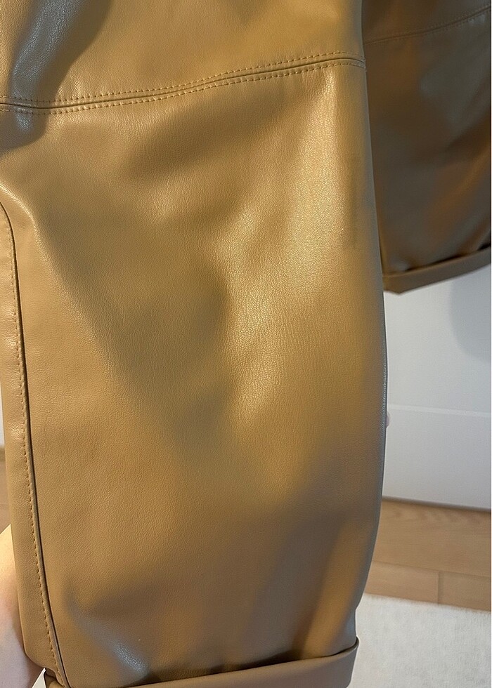 Zara Deri Pantolon - Görsel 5