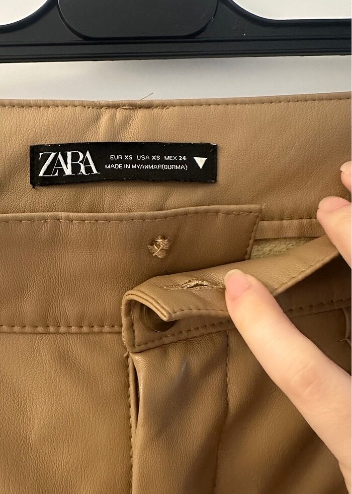 Zara Deri Pantolon - Görsel 4