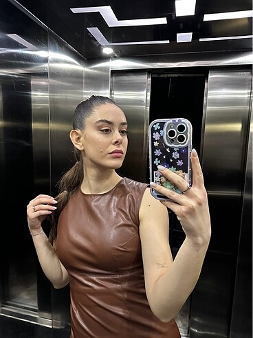 Zara Deri Elbise - Görsel 8