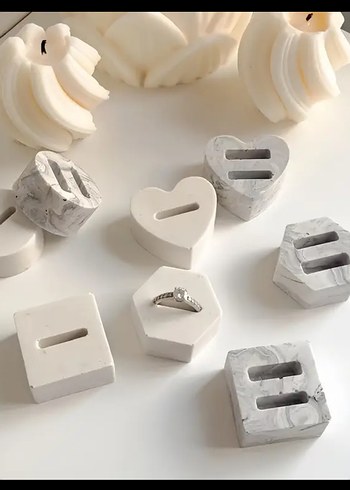 Alçıdan Yüzük standı - Görsel 2