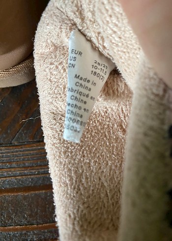 H&M Kürklü Leopar Desenli Kız Botu