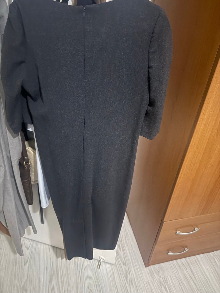 Mavi Denim Midi Hamile Ceketi Fermuarlı - Görsel 4