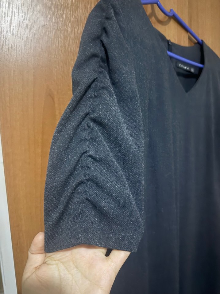 Mavi Denim Midi Hamile Ceketi Fermuarlı - Görsel 3