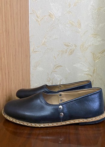 HAKİKİ DERİ ERKEK ÇARIK, YEMENİ, BABET - Görsel 2