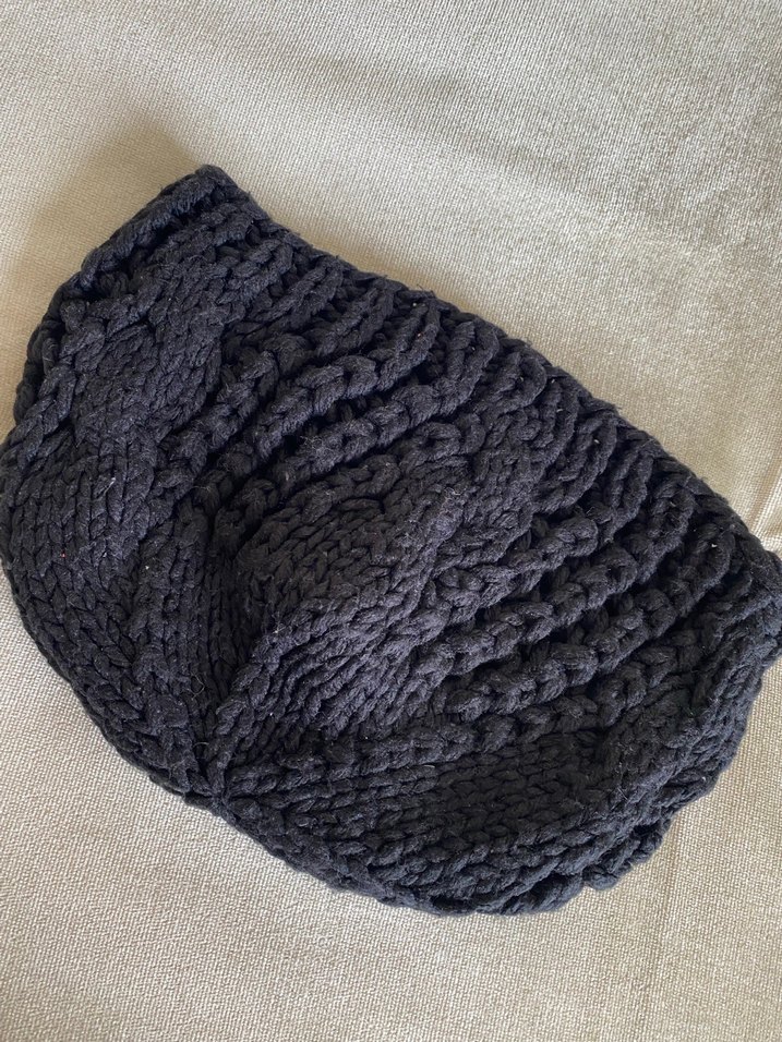 Siyah Örgü Kadın Bere - Görsel 2
