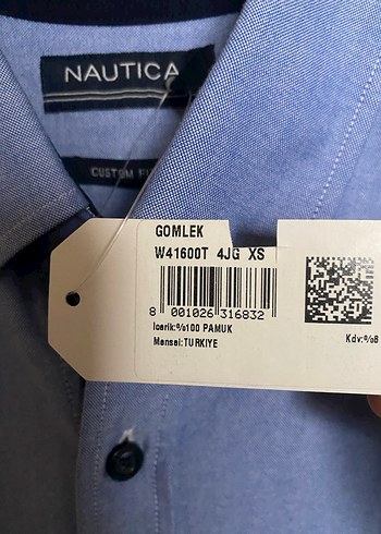 0 ORJ. NAUTİCA GÖMLEK ETİKETLİ S-XS UYUMLU - Görsel 4